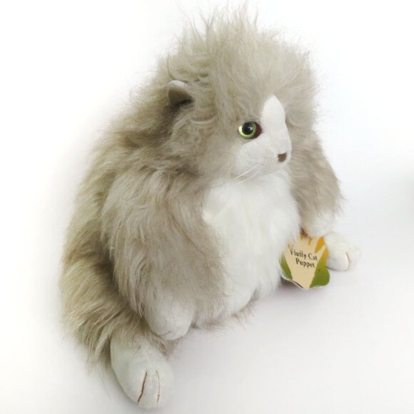 Folkmanis 11" Fluffy Cat Hand Puppet - Picture 5 of 12
